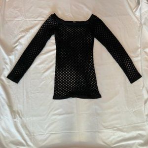 Candy Couture Women's Top Shirt Large Black